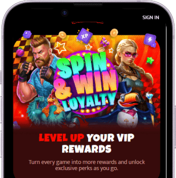 Huzzlin Arena Spin and Win loyalty rewards